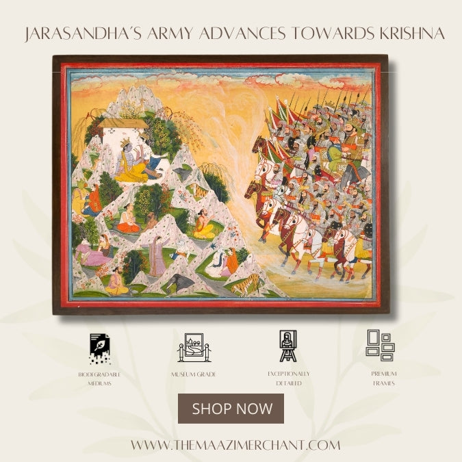 Jarasandha's army advances towards Krishna