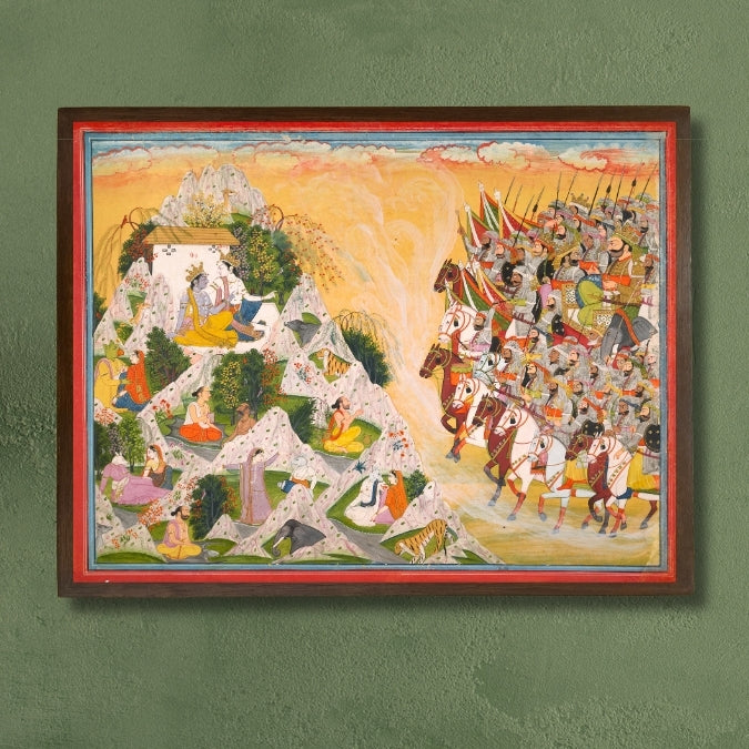 Jarasandha's army advances towards Krishna