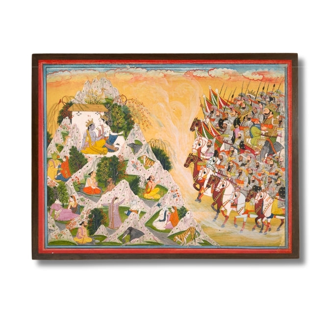 Jarasandha's army advances towards Krishna