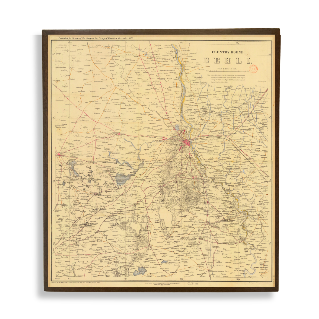 Country around Delhi and lapsed jagirs, 1875