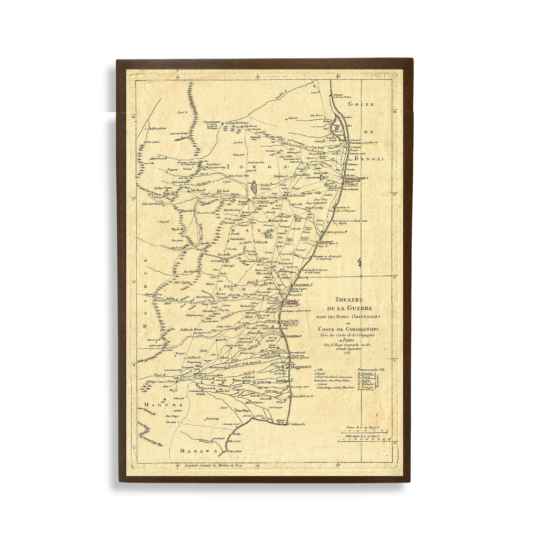 French Map of Coromandel, 1759