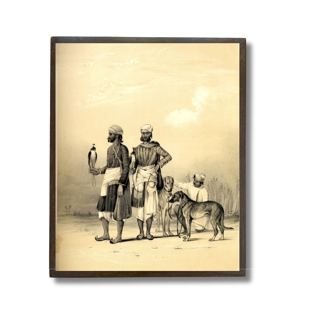 Dog Walkers of the Nawab of Awadh, 1842