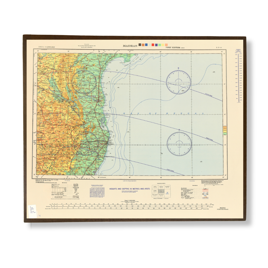 Maritime map of Madras 1936-1944