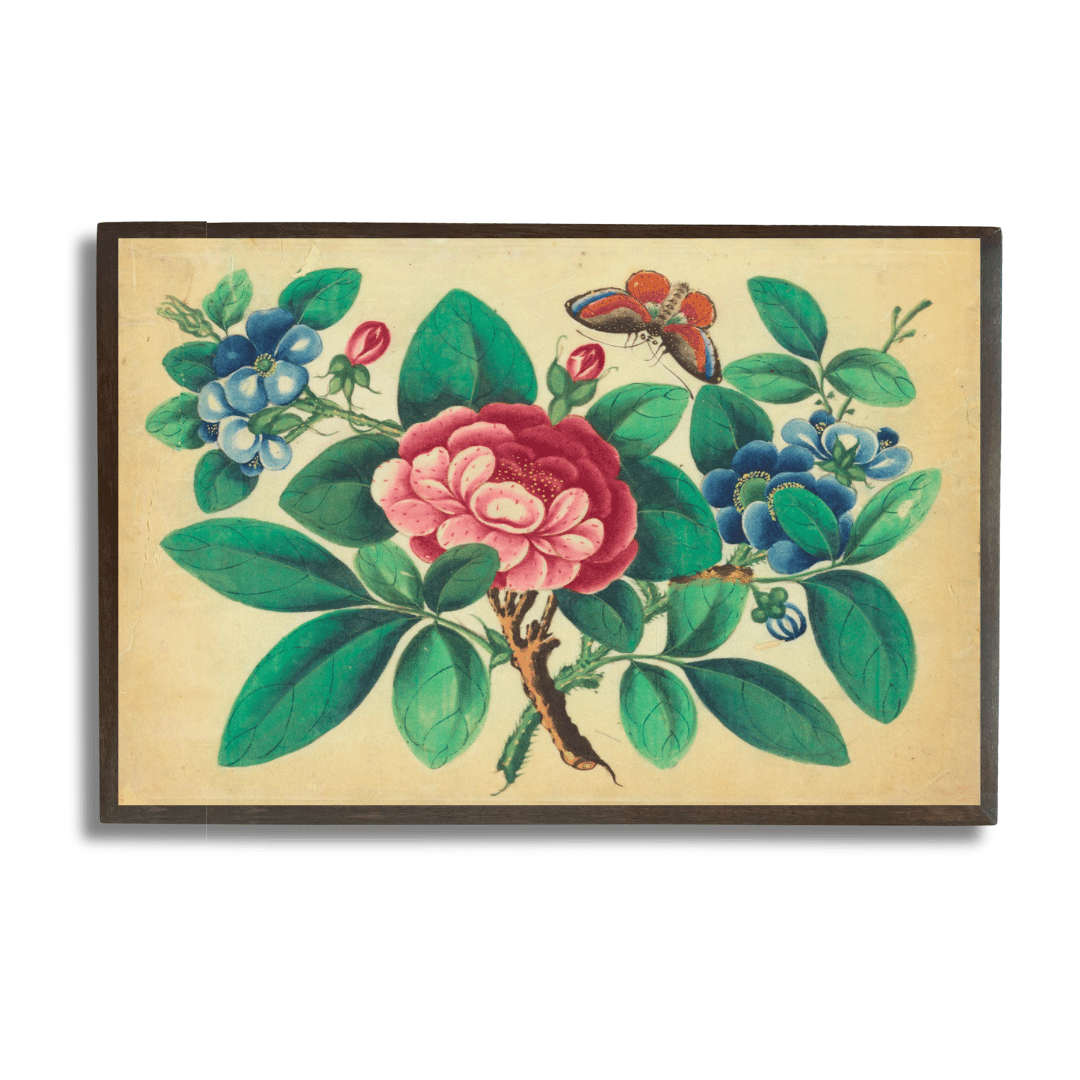 Floral suite with butterfly - III
