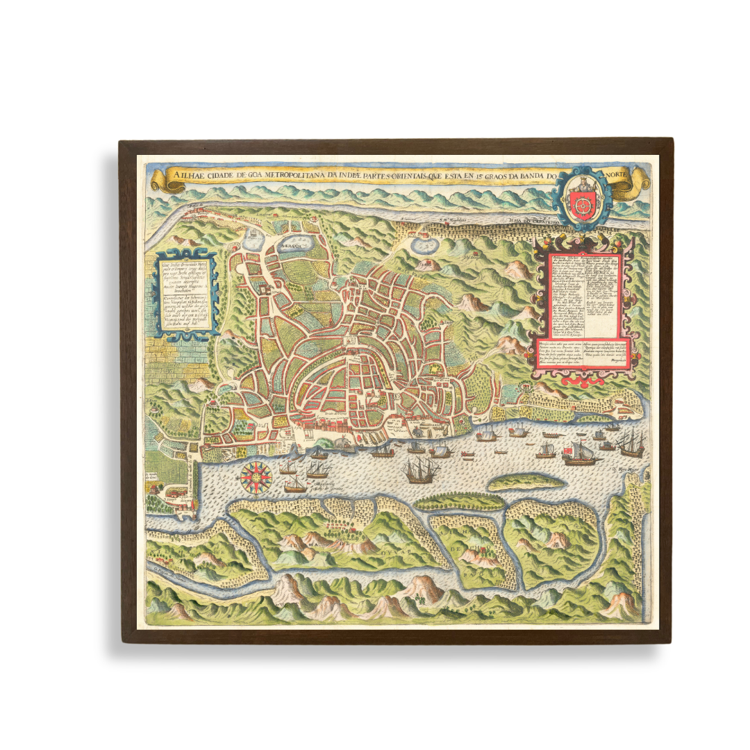 Dutch Map of Old Goa, 1690