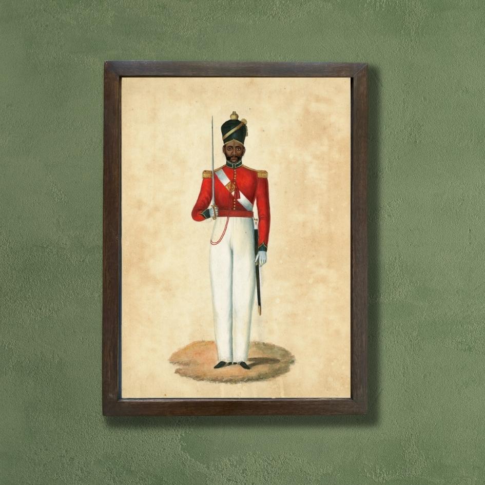 Subedar, Flank Company, Madras Native Infantry, 1846