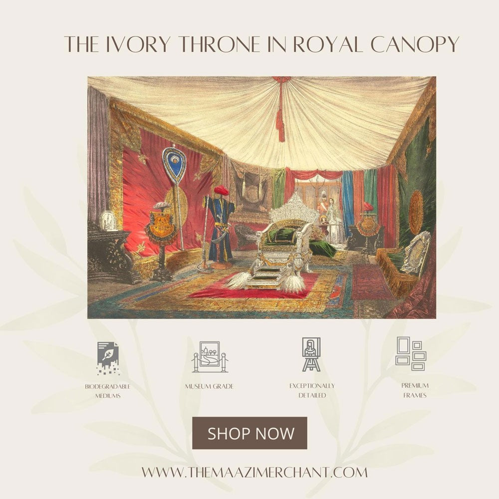 The Ivory Throne in Royal Canopy