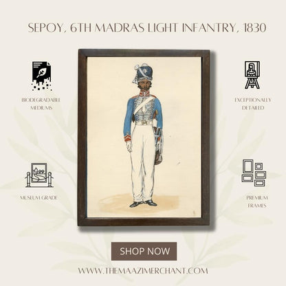 Sepoy, 6th Madras Light infantry, 1830