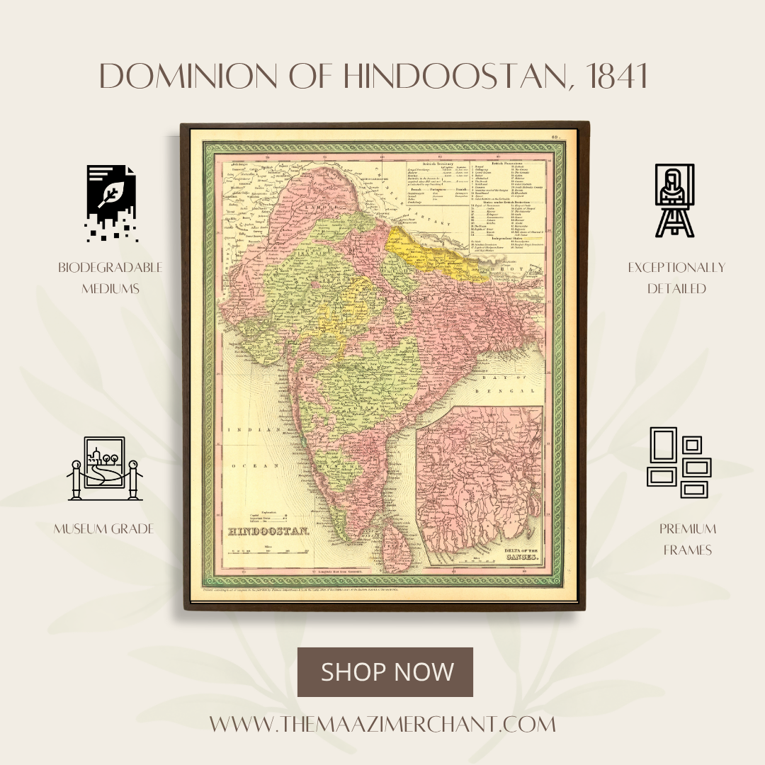 Dominion of Hindostan, 1841