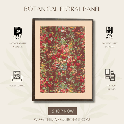 Botanical Floral Panel