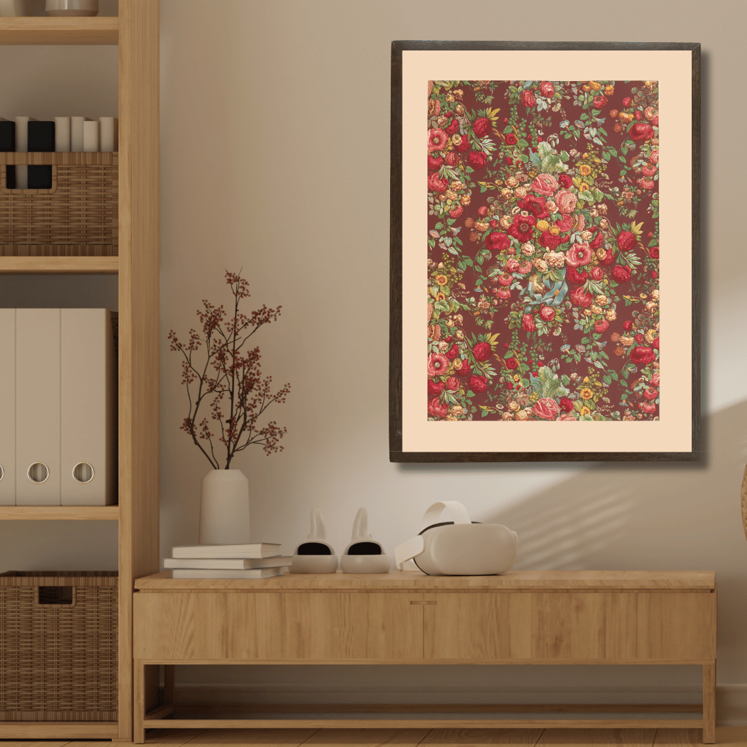 Botanical Floral Panel