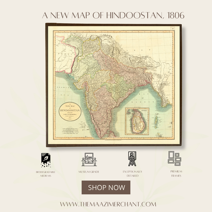 A New Map of Hindostan, 1806