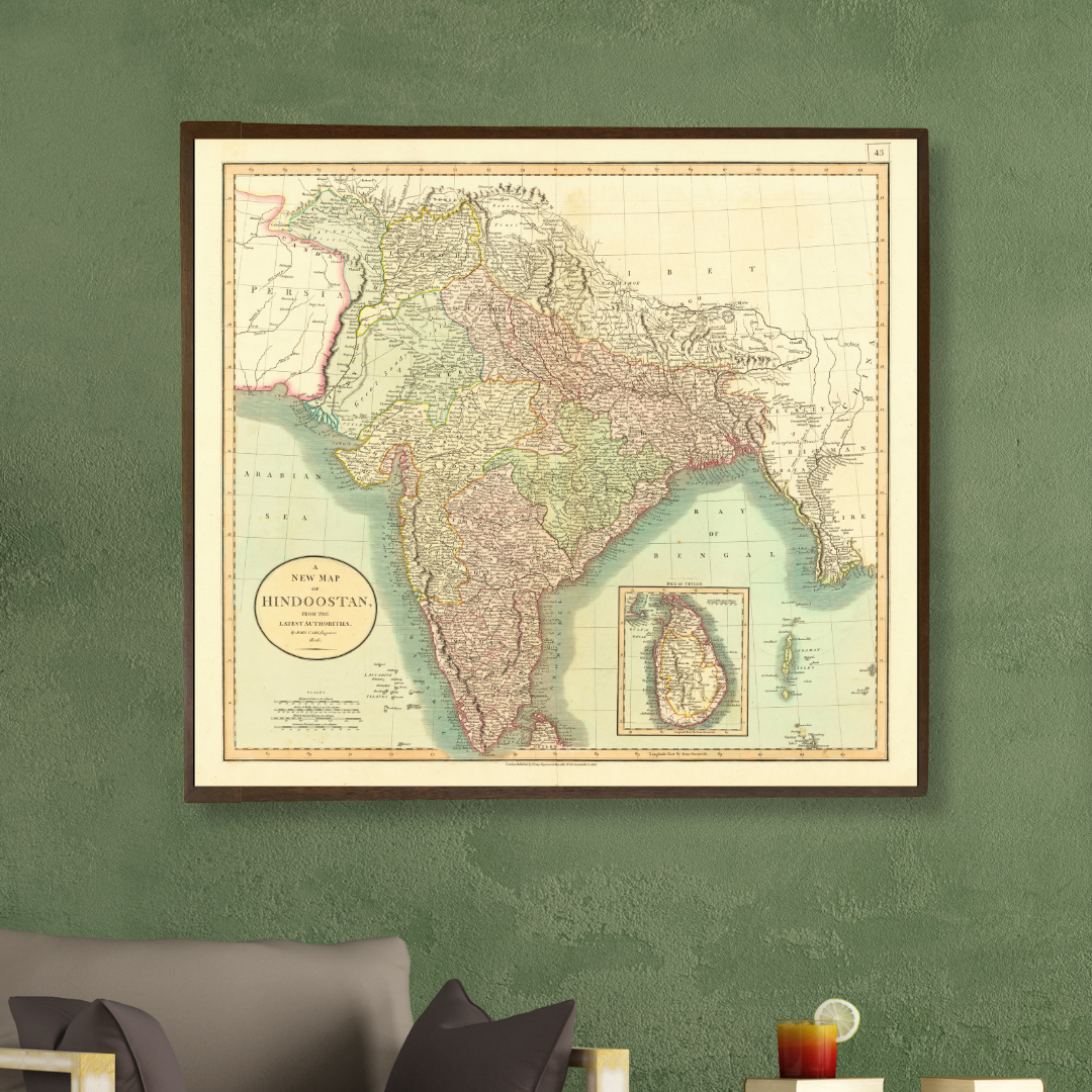 A New Map of Hindostan, 1806