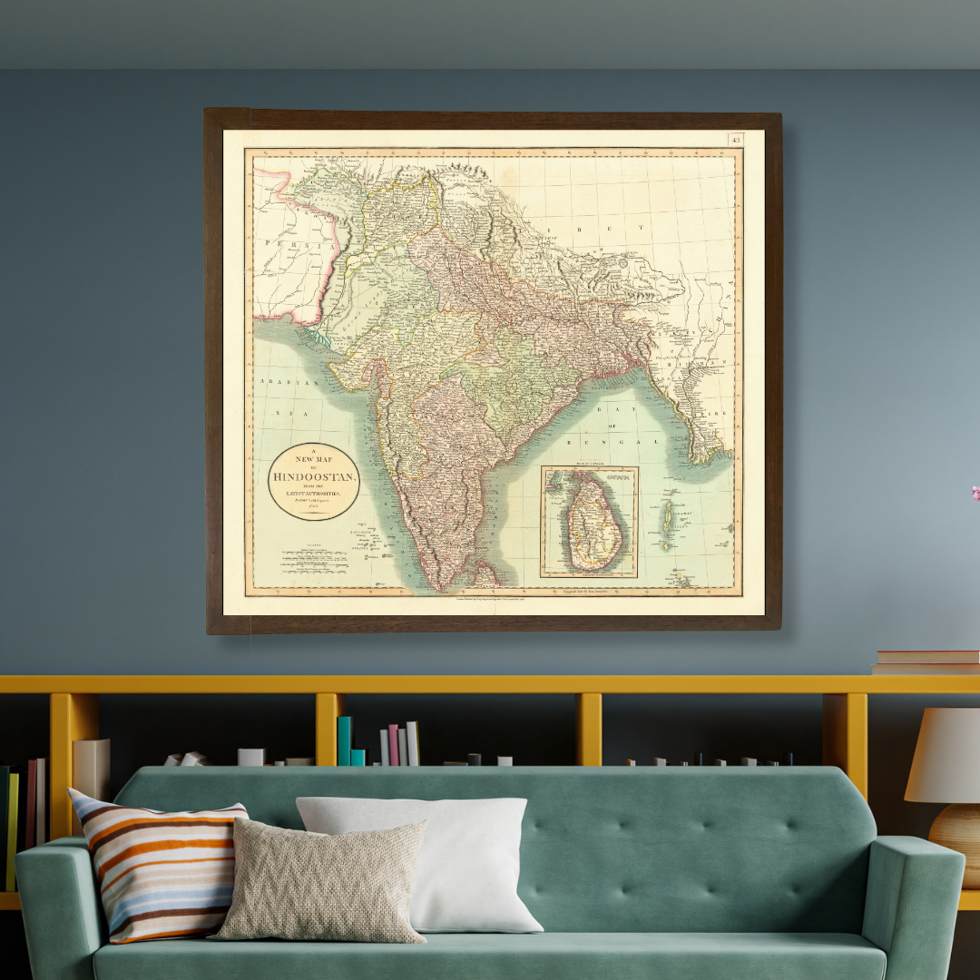 A New Map of Hindostan, 1806