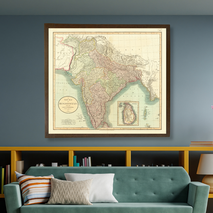 A New Map of Hindostan, 1806