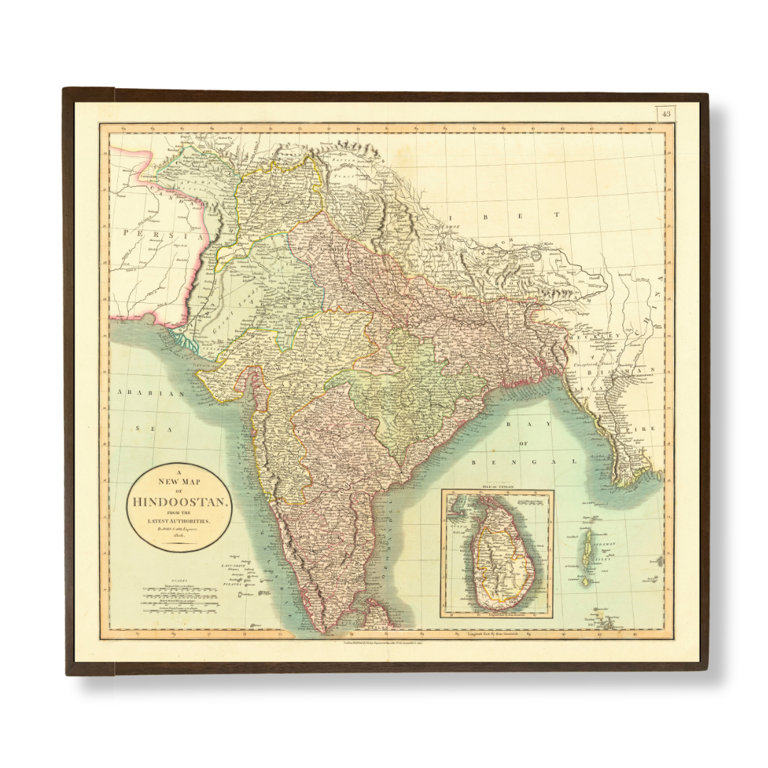A New Map of Hindostan, 1806