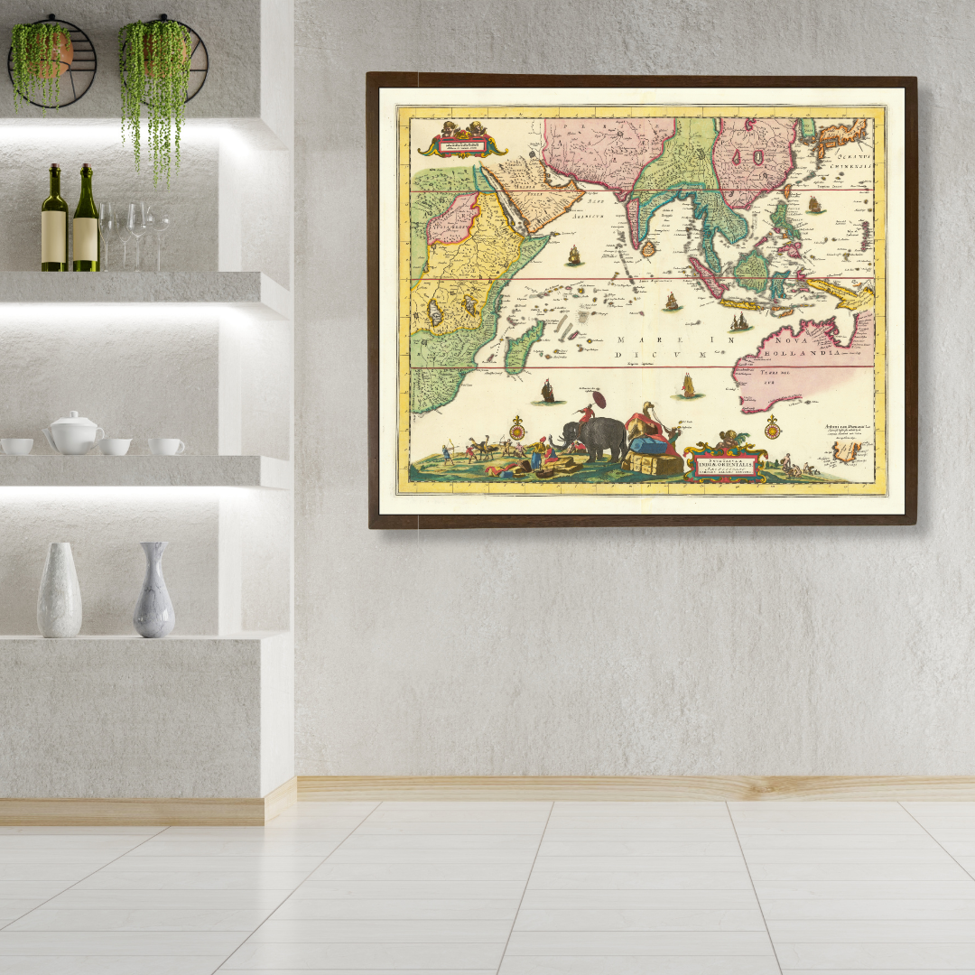 A New Map of the East Indies, 1660