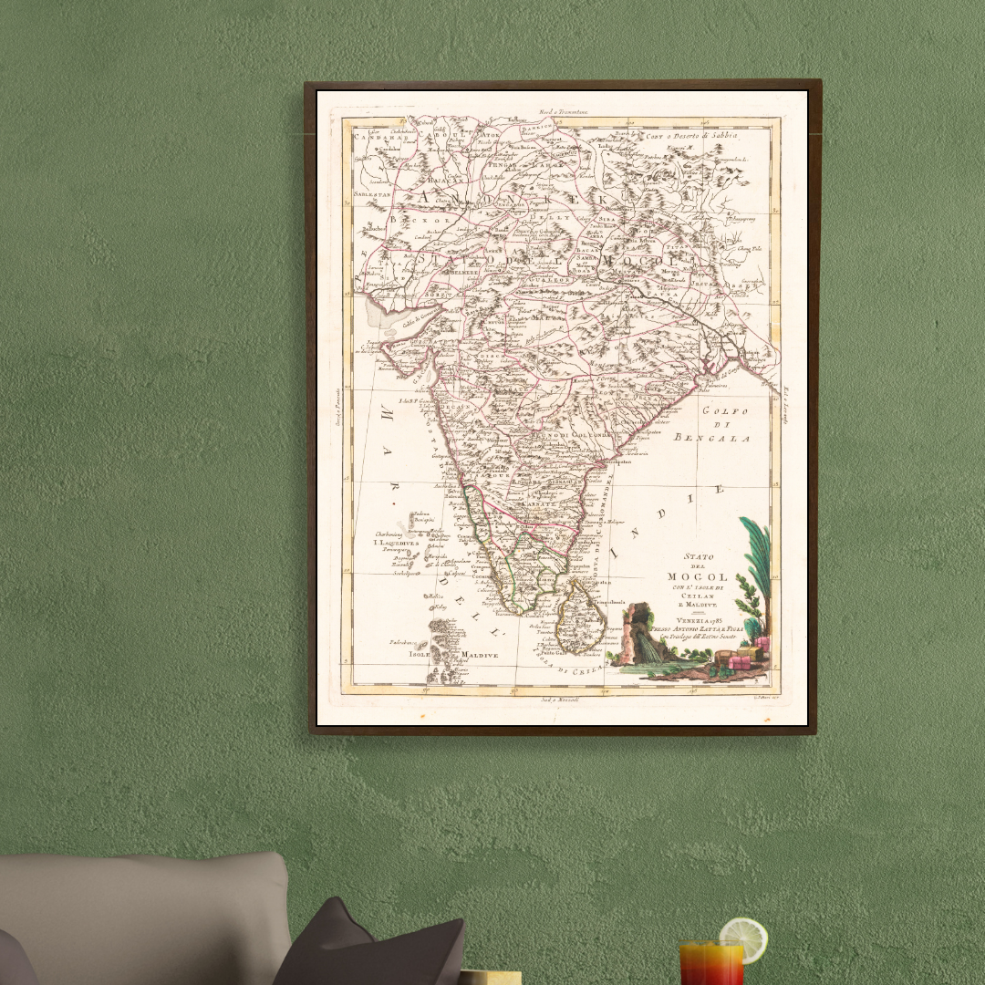 Stato Del Mogol, Ceilan & Isole Maldives, 1785