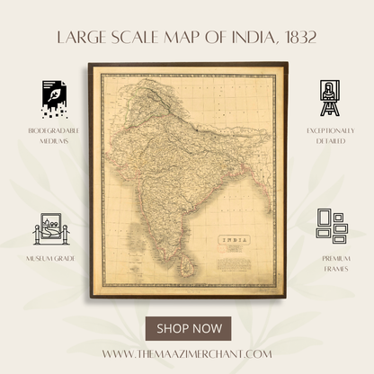 Large scale Map of India, 1832