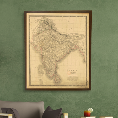 Large scale Map of India, 1832