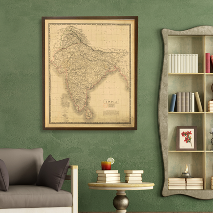 Large scale Map of India, 1832