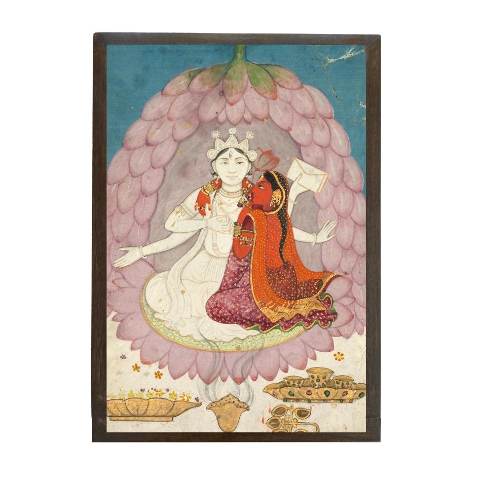 Divine couple in a lotus blossom