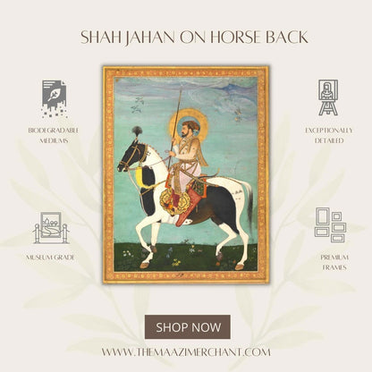 Shah Jahan on Horse back