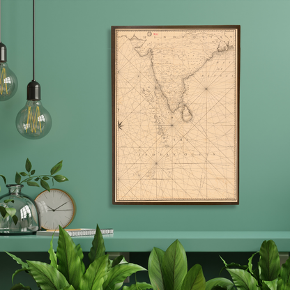 Maritime Map of India, 1766