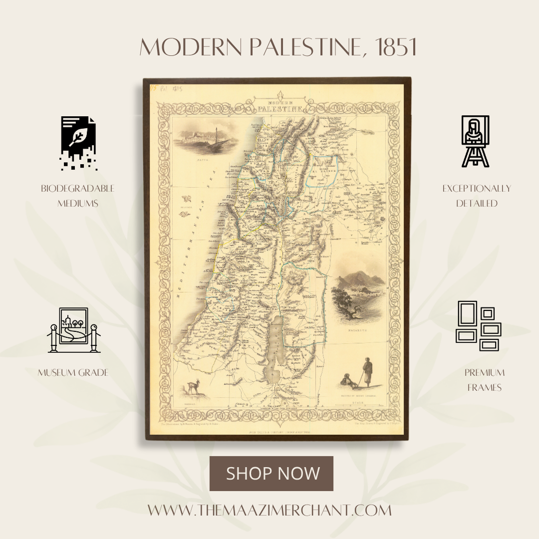Modern Palestine, 1851