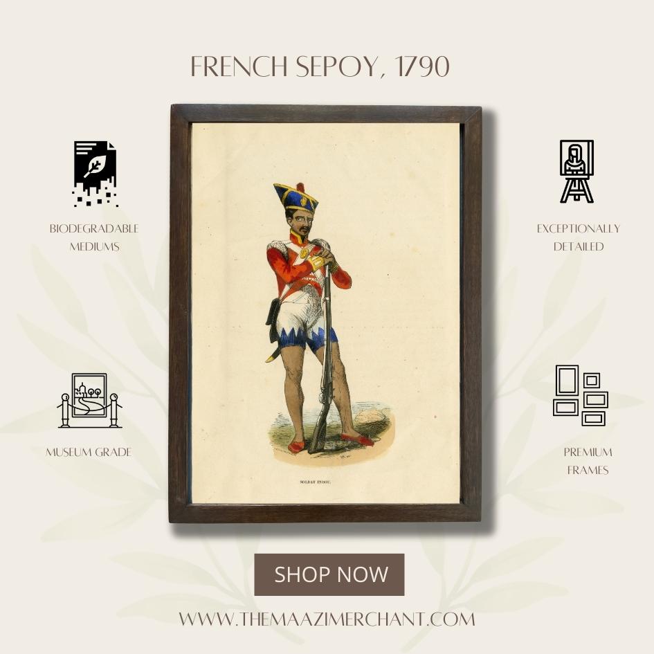 French Sepoy, 1790