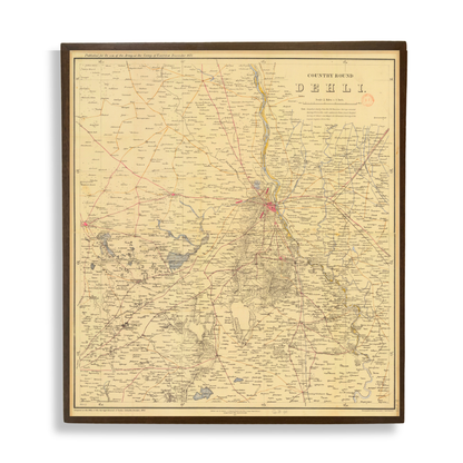 Country around Delhi and lapsed jagirs, 1875