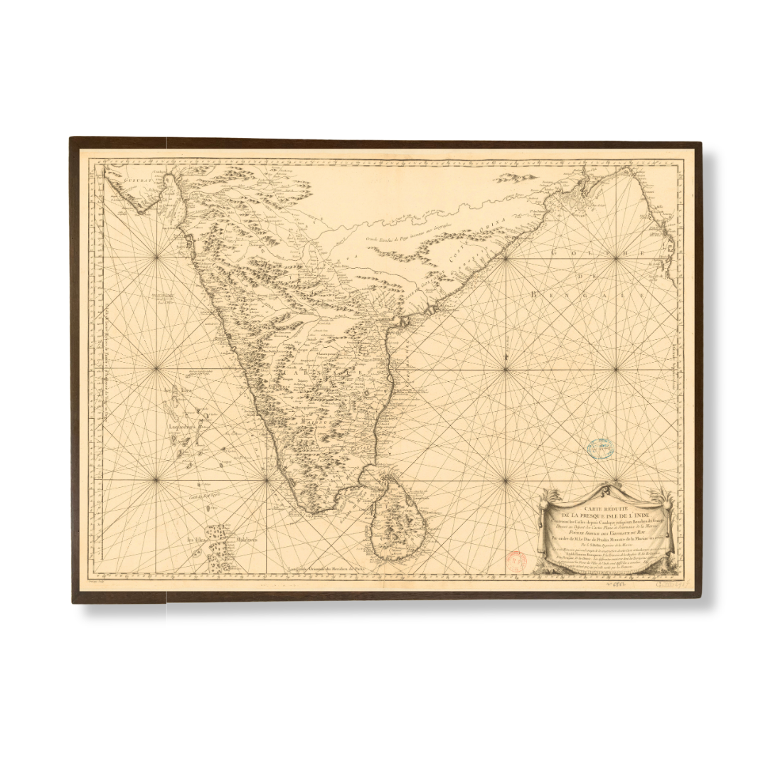 Carte Reduite De La Presque Isle De L'Inde, 1766