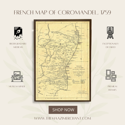 French Map of Coromandel, 1759