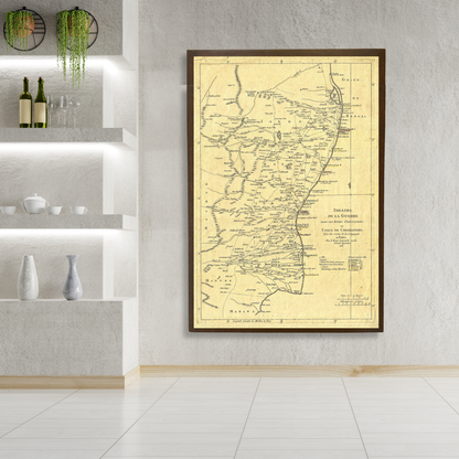 French Map of Coromandel, 1759
