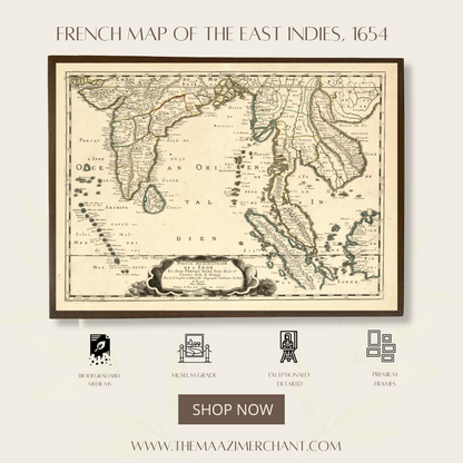 French Map of the East Indies, 1654
