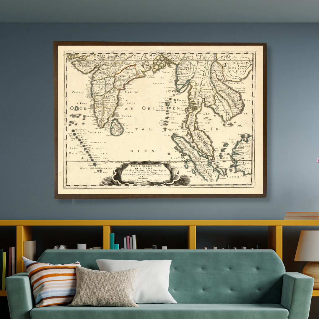 French Map of the East Indies, 1654