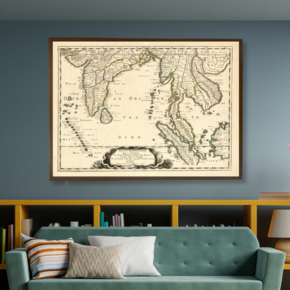 French Map of the East Indies, 1654