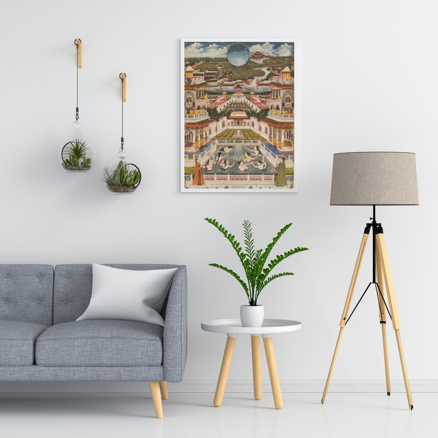 Women bathing in an Architectural Panorama