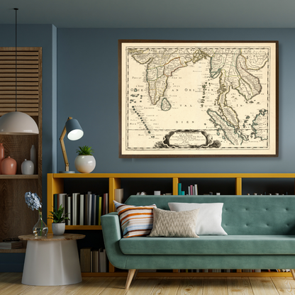 French Map of the East Indies, 1654
