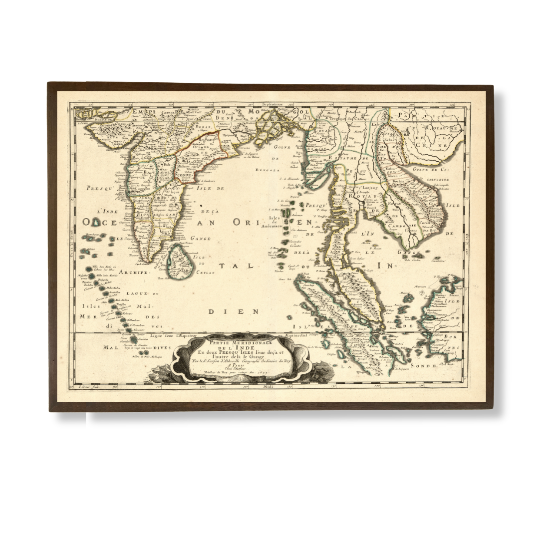 French Map of the East Indies, 1654