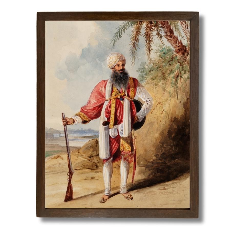 A Sikh fighter, Patna, 1842