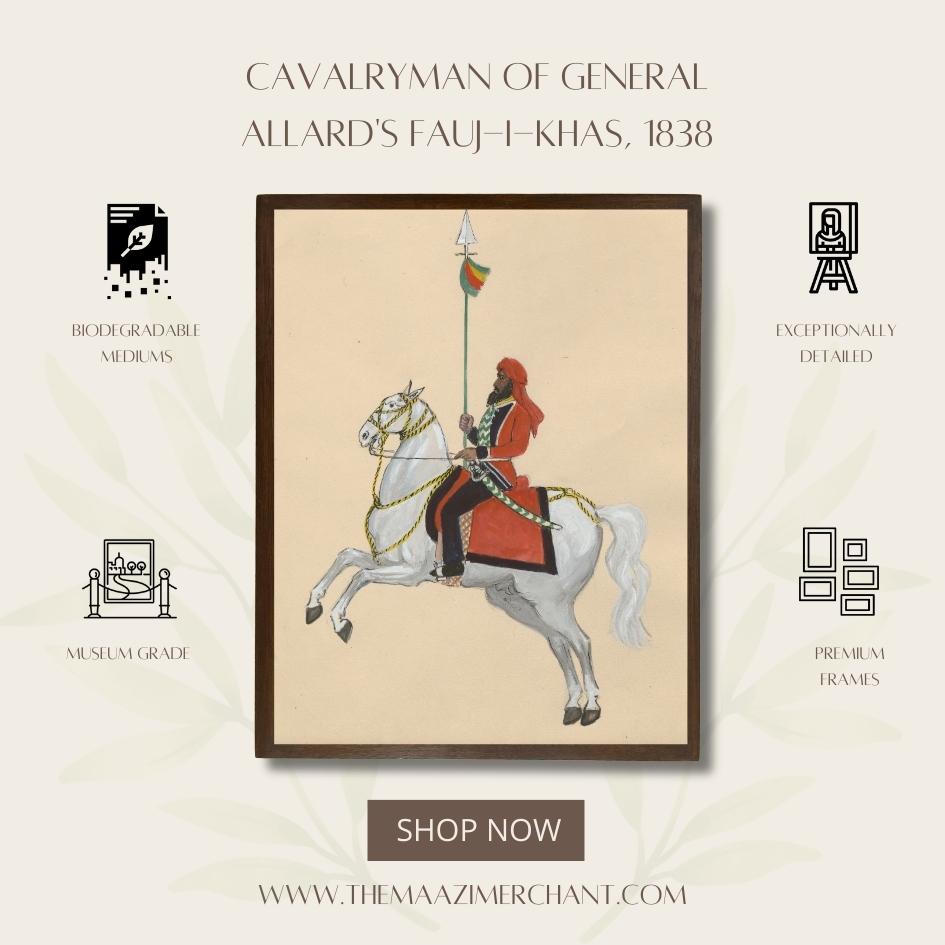 Cavalryman of General Allard's Fauj-i-Khas, 1838