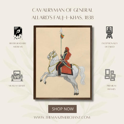 Cavalryman of General Allard's Fauj-i-Khas, 1838