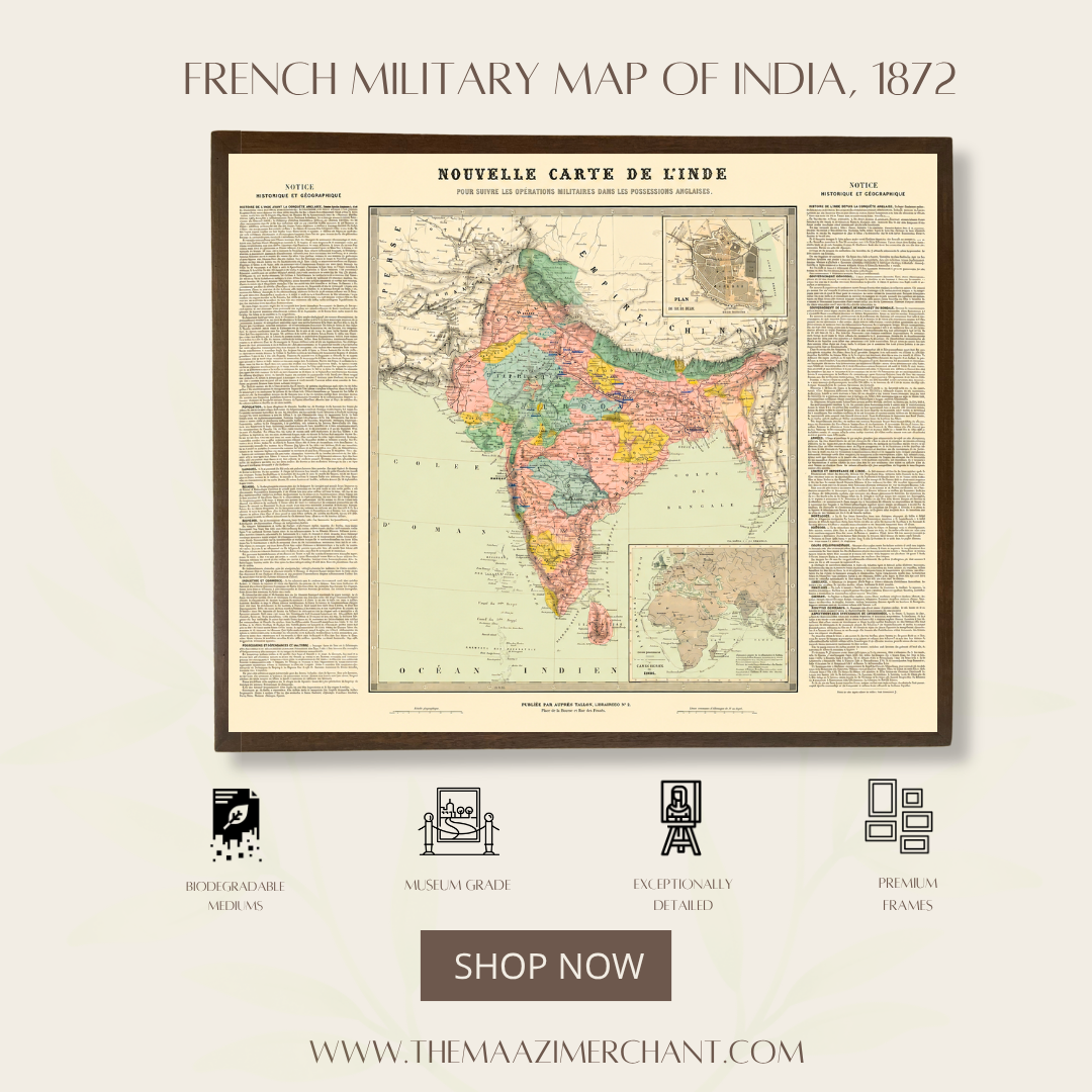 French Military Map of India, 1872