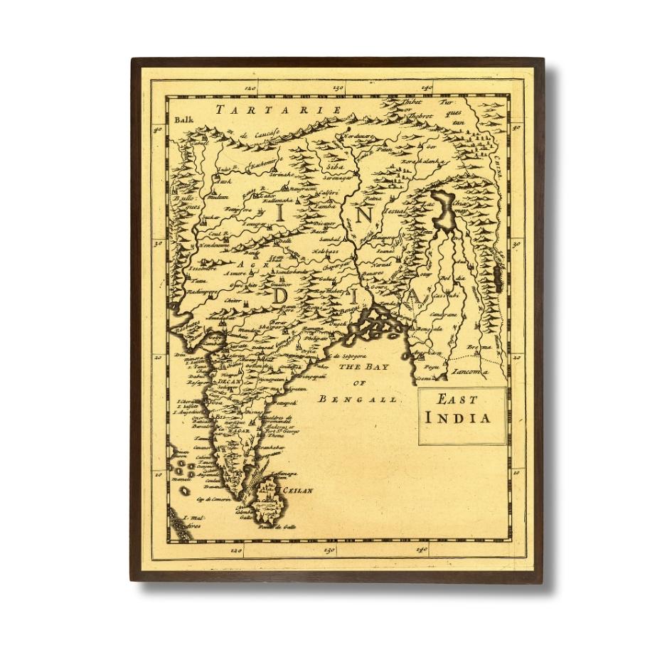 Map of India, 1650