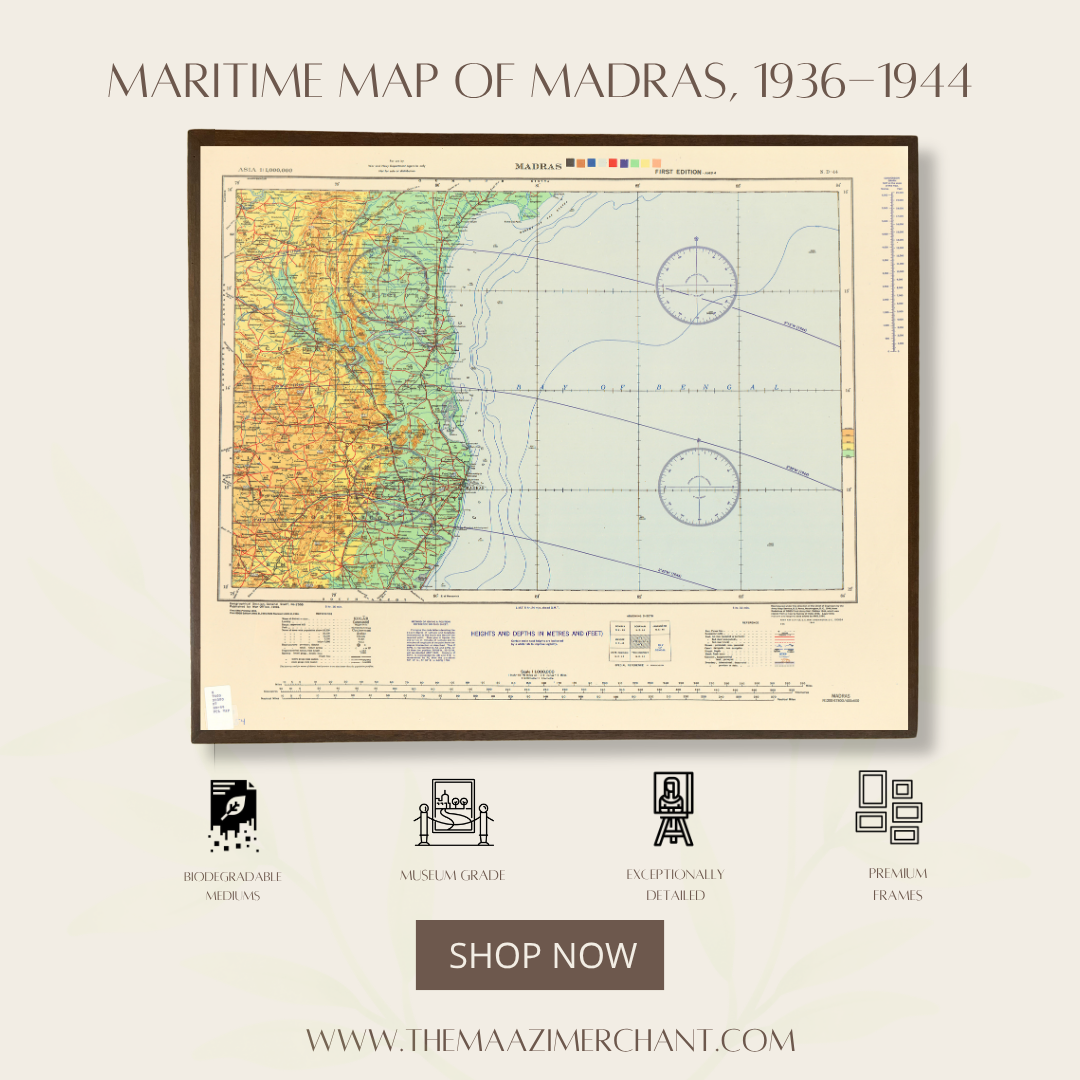 Maritime map of Madras 1936-1944