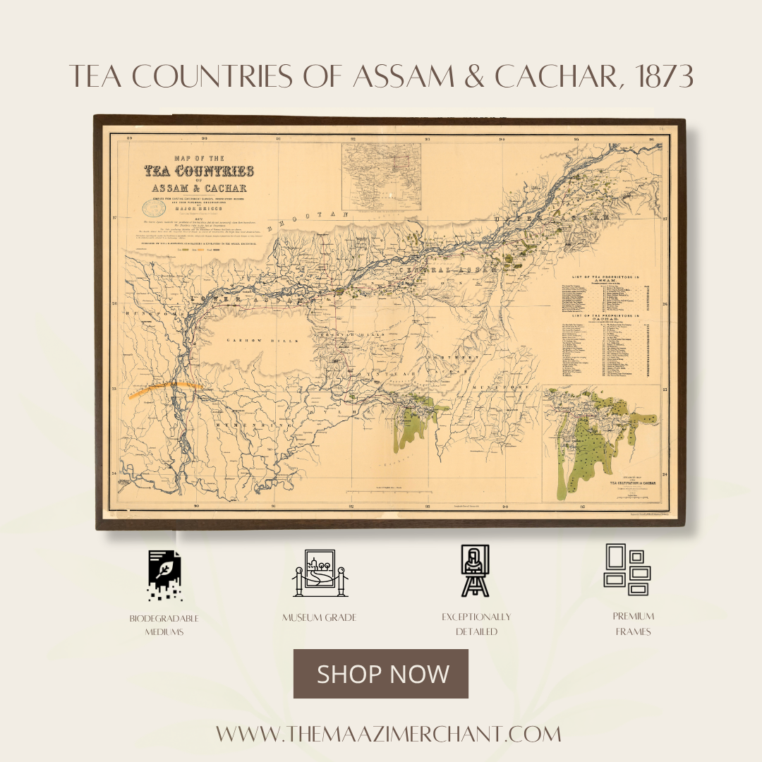 Tea Countries of Assam & Cachar, 1873