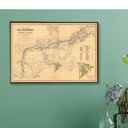 Tea Countries of Assam & Cachar, 1873