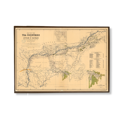 Tea Countries of Assam & Cachar, 1873
