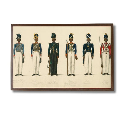 Regimental Uniforms, Madras, 1825